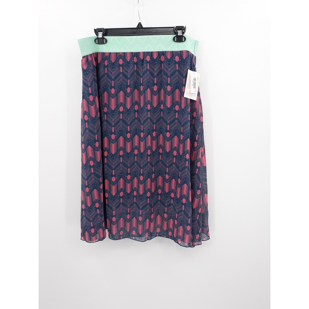 NWT LuLaRoe Lola mint green/blue/pink print size XL